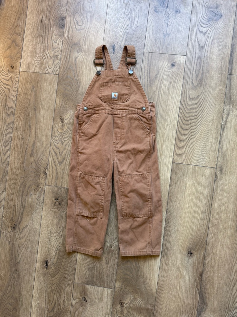 Carhartt Kids Copper Brown Overalls with Front Pocket